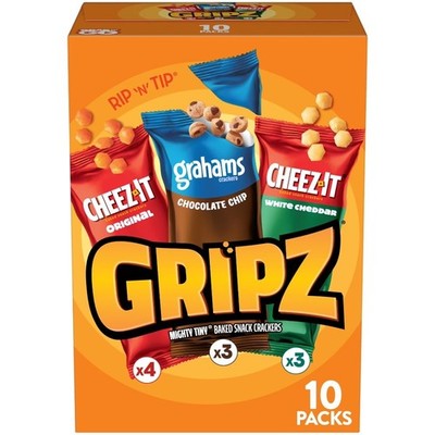 Sweet and Salty Mini Baked Snack Crackers Variety Pack Box of 10