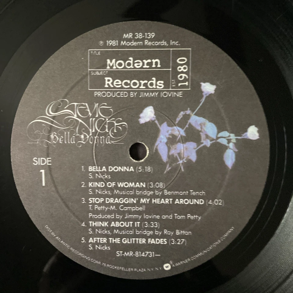 Stevie Nicks Bella Donna Vinyl LP Orig Record VG Foto 4 de 4