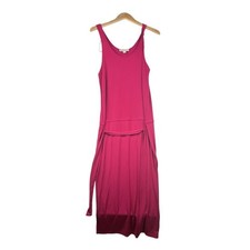 Michael Kors Sleeveless Double Split Midi Dress size Medium Pink