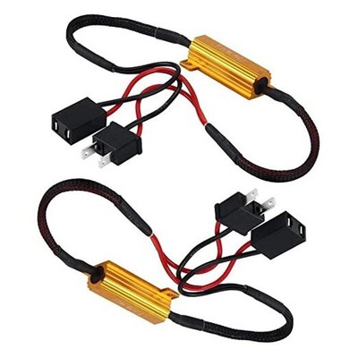 Front Headlight Canbus Decoder LED Headlight Flicker Harness (1 Pair),