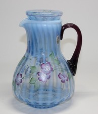FENTON  75TH ANNIVERSARY BLUE OPALESCENT TUMB...