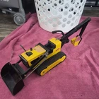 Tonka T-6 Pressed Steel Loader Yellow Black Construction Toy