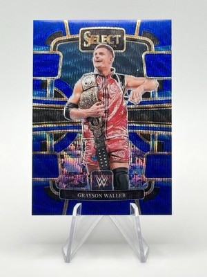 2024 Panini Select WWE Grayson Waller #44 Blue Wave Prizm /49