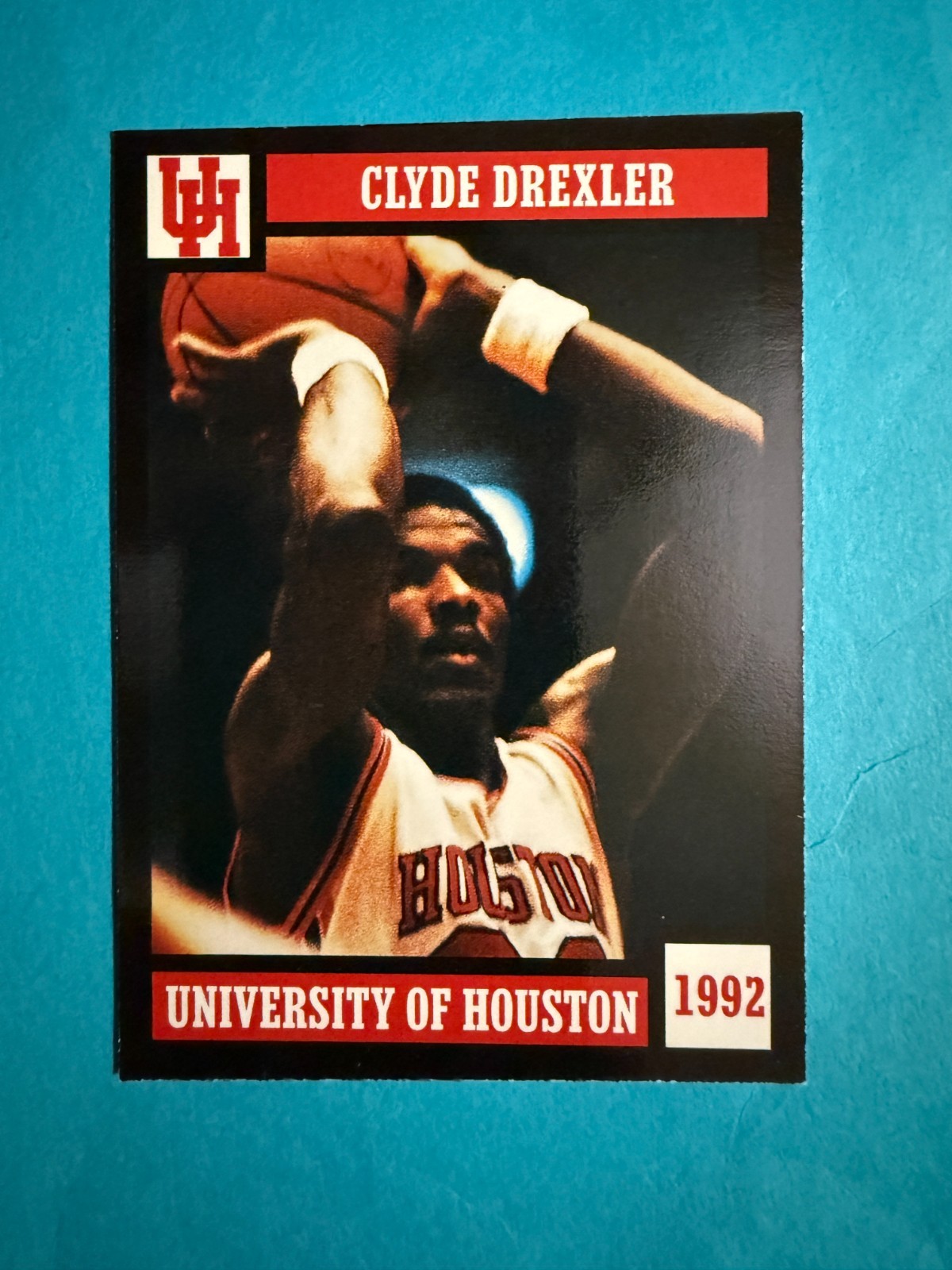 1992-93 Motion Sports Houston Cougars #22 CLYDE DREXLER Nrmt/Nrmt+ Rare!