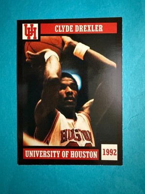 1992-93 Motion Sports Houston Cougars #22 CLYDE DREXLER Nrmt/Nrmt+ Rare!