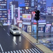 HO Scale Traffic Lamp DIY 1:87 Model Traffic Control Illuminated Illuminated