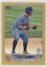 2022 Topps Series 1 1st Edition Gold Brock Holt #113 6ns