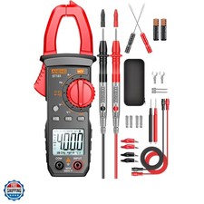 Digital Clamp Meter Multimeter Tester 4000 Counts with NCV Amp Ohm Volt Measu...