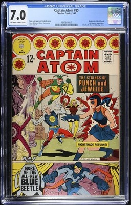 Captain Atom #85 CGC. 7.0 OW-W Pages! 1967 Charlton First Appearances!