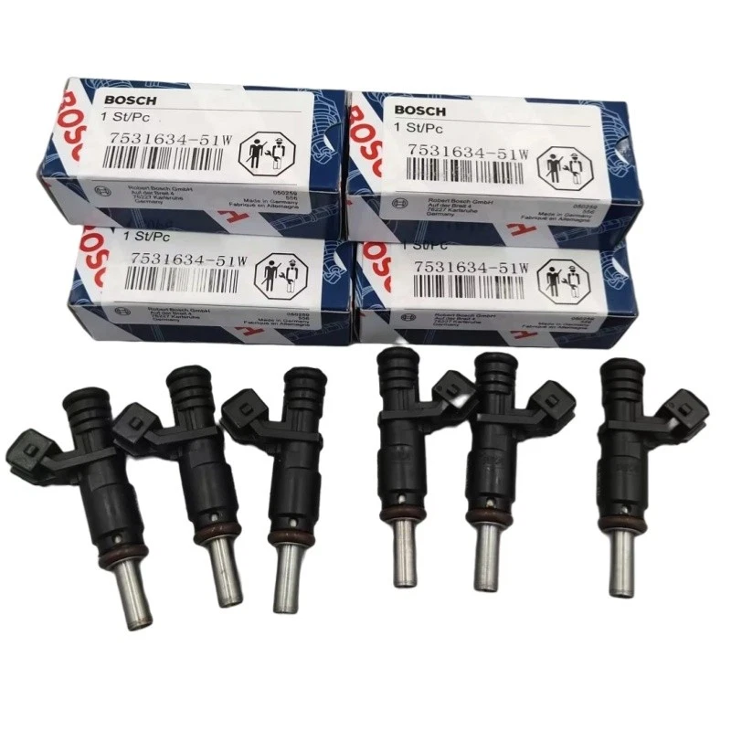 Inyectores de combustible 6X 7531634 para BMW 2007-2012 3,0 L X3 X5 Z4 328i 328xi 528i Foto 3 de 4