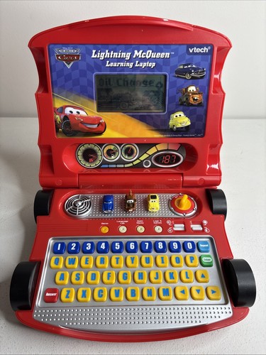 VTech Disney Pixar Cars 2 Lightning McQueen Learning Laptop Tested Works