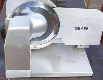 Graef 2500 Allesschneider Profigerät silber Metall mit Klinge, Neu