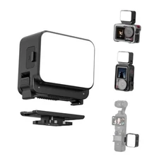 Mini Light for DJI Action Camera, Pocket 3 Fill Lighting Cold Hot Shoe LED 