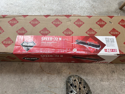 Rubi SPEED-72 N Manual Tile Cutter, 72 in Metal, Red/Black/Silver