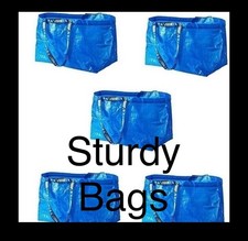 5 Pezzi Declutter Pulizia Primaverile Declutterring Blu Robusto Sacchetti Grandi IKEA