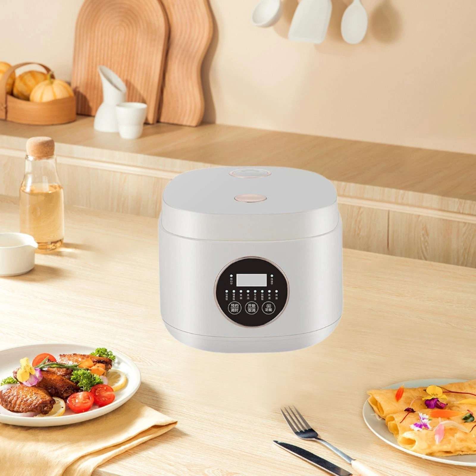 Rice Cooker 7 Cooking Function Nonstick Inner Pot 12H Timer 2L Multipurpose Rice