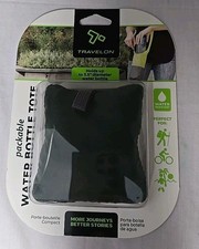 Travelon Packable Water Bottle Tote / Carrier - Green  Gray NEW