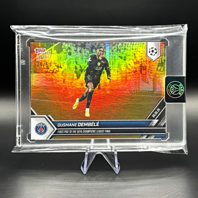 Ousmane Dembele Gold /50 Topps Now 2025-26 PSG vs Bayern