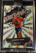 Wild Card 2024 Comix Lamine Yamal Rookie 1/1 Barcelona! ACBLB-LY01. rookie card picture