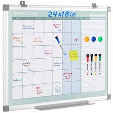 Dry Erase Wall Calendar 24x18 White Board Calendar with Next Month Planner