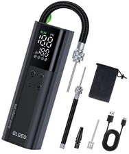 Electric Ball Pump, 16PSI Portable Air Pump with Pressure Gauge and Digital L...