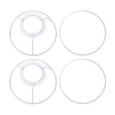 Lamp Shade Ring 110mm Dia. Lampshade Holder Frame Ring for Bulb Light Iron 2 Set
