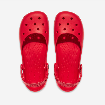 ★Usa Melu★ NEW CROCS Women's CLASSIC BALLET 211994 FLAME RED | eBay