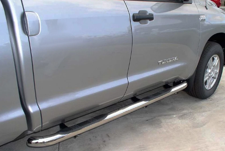 For Toyota Tundra 07-21 Aries 202012-2 3" Cab Length Polished Round Side Bars Foto 4 de 4