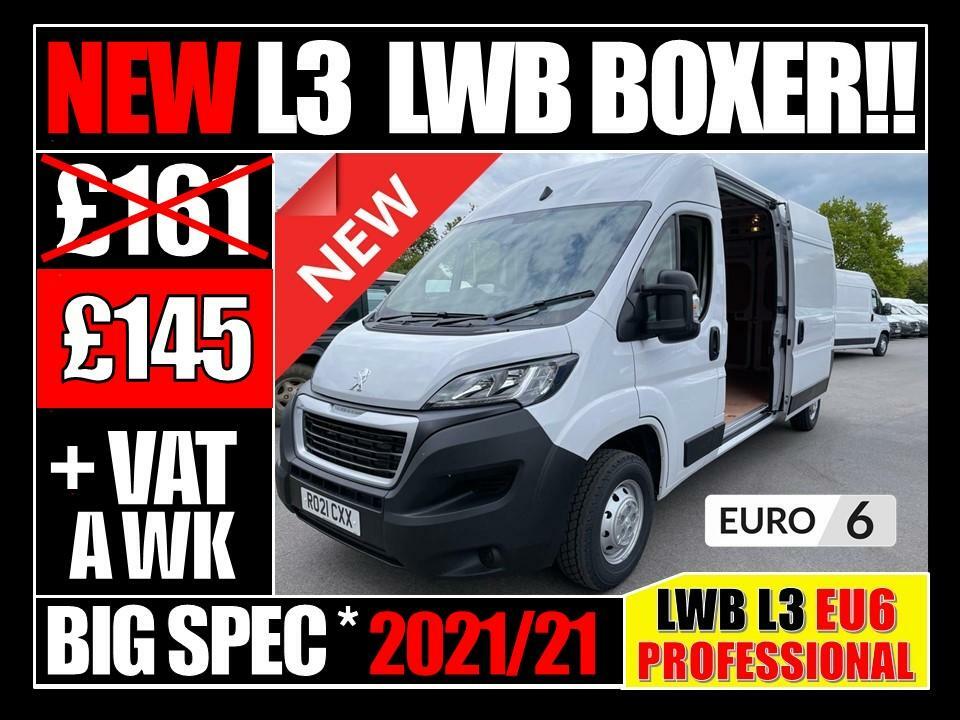 NEW 2021/21 PEUGEOT BOXER L3 (LWB/ HR) PROF EU6 ** IN STOCK NOW ** | eBay