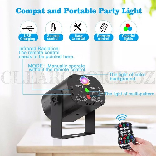 480 Patterns Laser Projector Stage Light LED RGB Party KTV Club Disco Lights AU - Picture 4 of 12