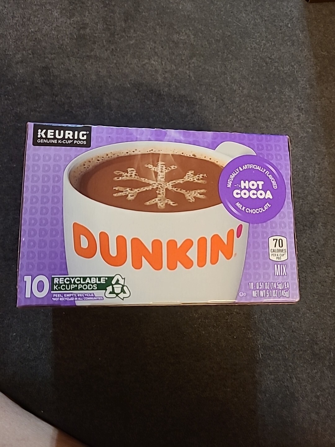 2 Dunkin Donuts Milk Chocolate Hot Cocoa KCup 10 Ct box KEURIG (SEE