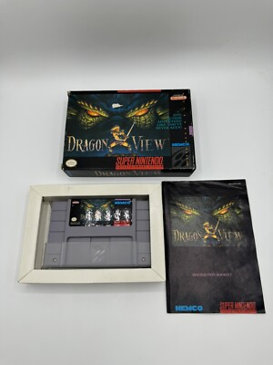Dragon View Super Nintendo Entertainment System SNES  Box Game Manual No Poster