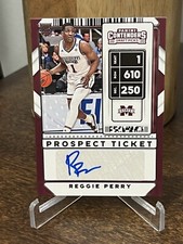 2020 Panini Contenders Prospect  Ticket Reggie Perry #82 RC Auto