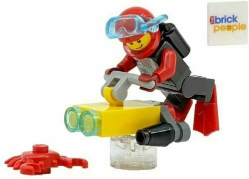 LEGO Stadt : Scuba Taucher Mit Unterwasser Scooter Und Krabben - Bild 1 von 3