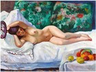 Odalisque H Manguine Girl Nude Tile Mural Kitchen Wall Backsplash Marble Ceramic