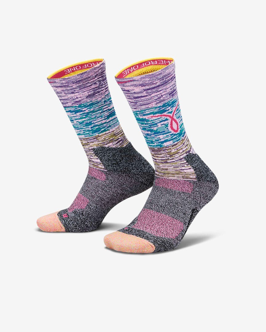Nike Elite Breast Cancer Crew Socks Mens XL Size 812 DR1864019 Kay