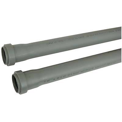 Tubo scarico idrico ad innesto 2 bicchieri pp grigio mm 40 cm 100 (10 pezzi)
