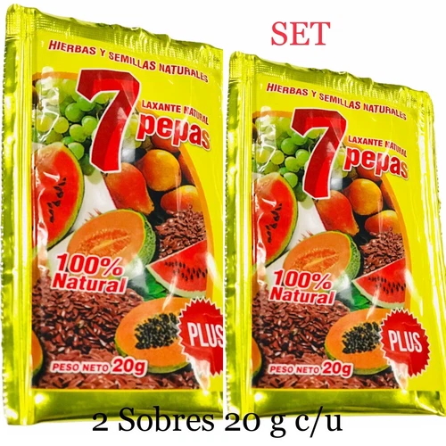 7 Pepas Laxante Natural 100% Natural Limpia El Colon Purifica Sangre E Higado