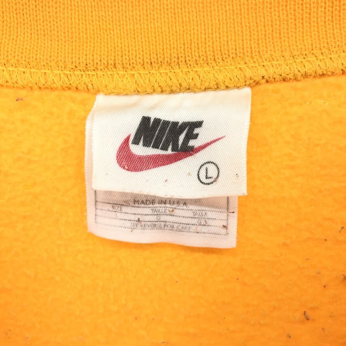 90'S Nike One Point Logo Sweatshirt Trainer Made in USA