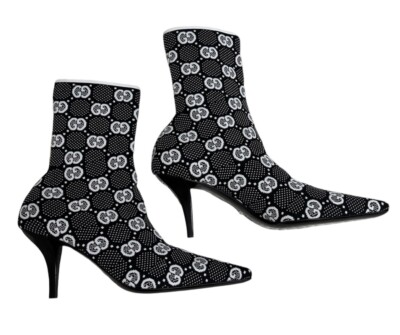GUCCI Women's 80mm Tom Knit Mid-Calf Boots Size 40.5EU/10.5US Brand new