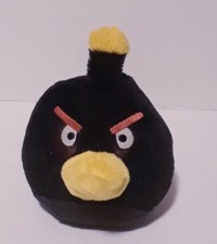Angry Birds Black Bomb Bird Plush 8" No Sound 2010