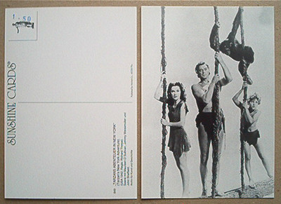Johnny Weissmüller Abenteuer in New York Postkarte Movie Stars Tarzan