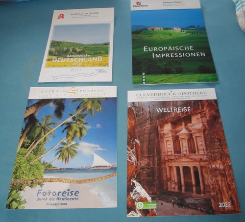 Paket Sammlung Konvolut - Um die Welt reisen mit 4 Wandkalendern