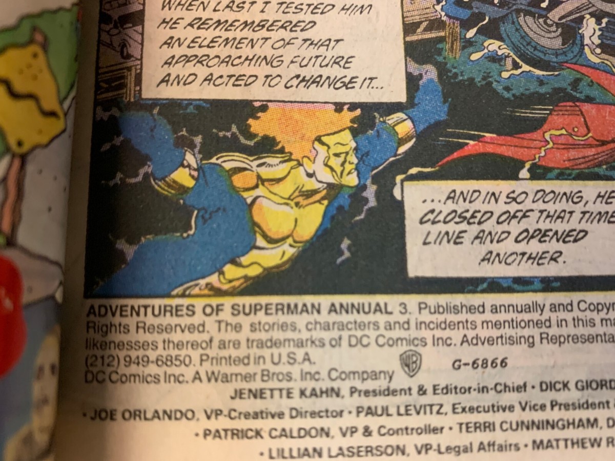 1991 The Adventures Of Superman Annual #3 By DC Comics | eBay