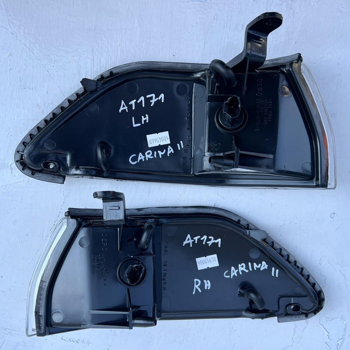 TOYOTA CARINA II (AT171) MODEL 1989 91 FRONT CORNER LIGHTS PAIR