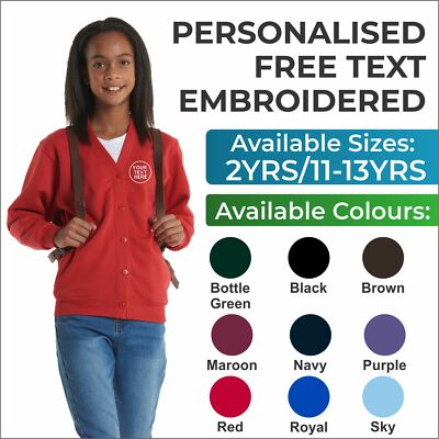 custom embroidered cardigan