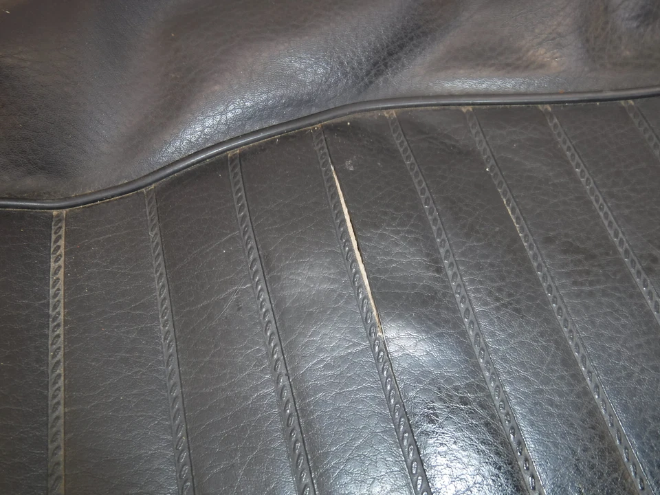 Honda Cl100 1972 OEM asiento delantero conductor cubierta desgarro Foto 2 de 4