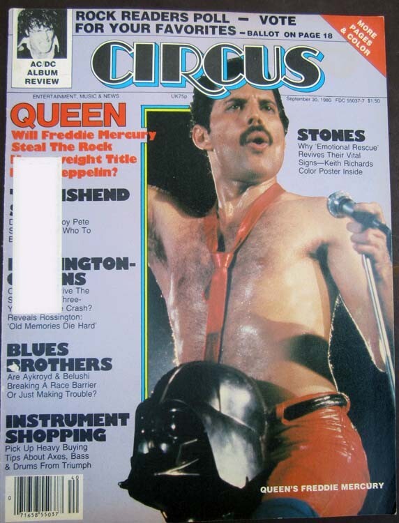 Circus Magazine September 30, 1980 Freddie Mercury