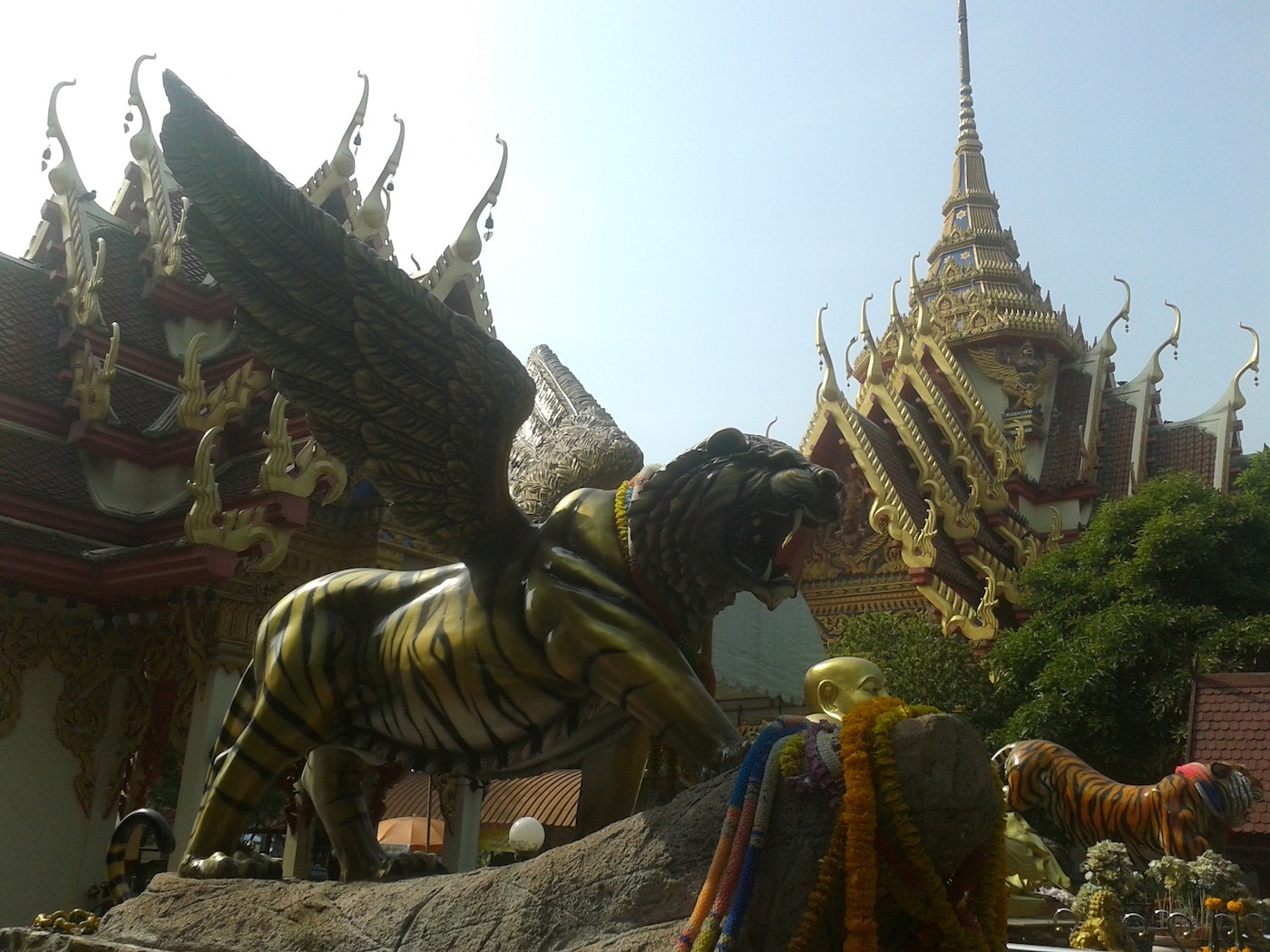 Lp Pern - Phra Pong Nang Suea Dam Pim Lek -  100% Genuine Thai Amulet