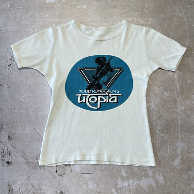 Todd s Utopia White T-Shirt 70s 1970s Todd Rundgren Tee S-4XL BT154